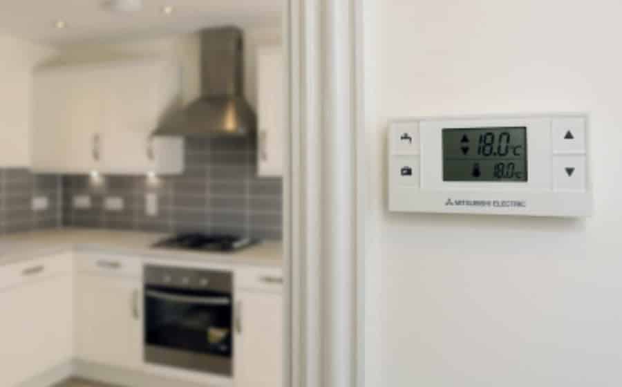 mitsubishi controller in a kitchen