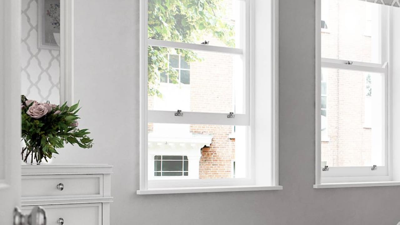 Sliding sash double glazing windows