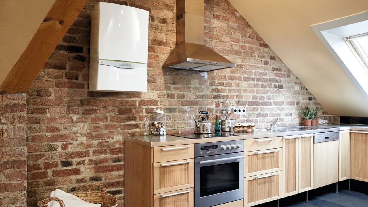 Vaillant ecoTEC exclusive combi boiler kitchen